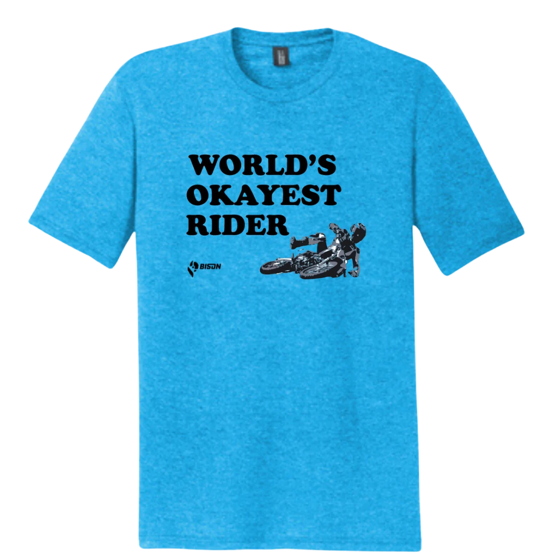 Bison World's Okayest Rider T-Shirt – Bison Track