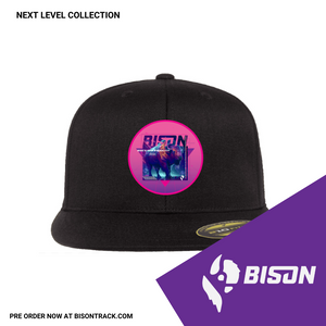 Open image in slideshow, Bison Next Level Flat Bill Fitted Hat
