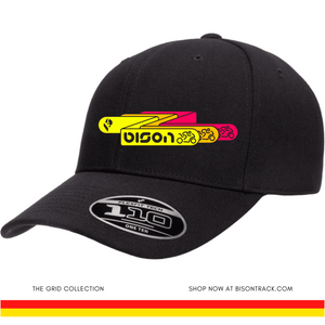 Open image in slideshow, Bison The Grid Curved Bill Adjustable Hat
