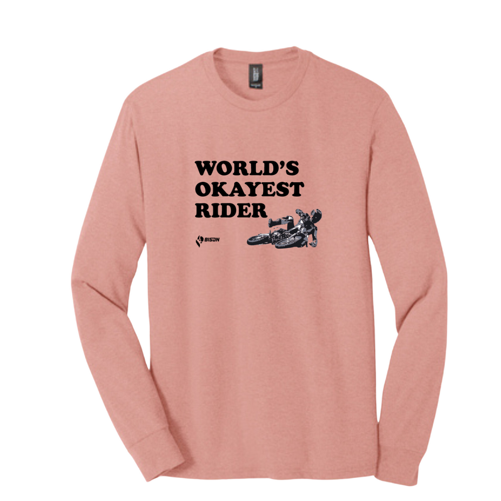 
                      
                        Bison World's Okayest Rider Long Sleeve Tee
                      
                    