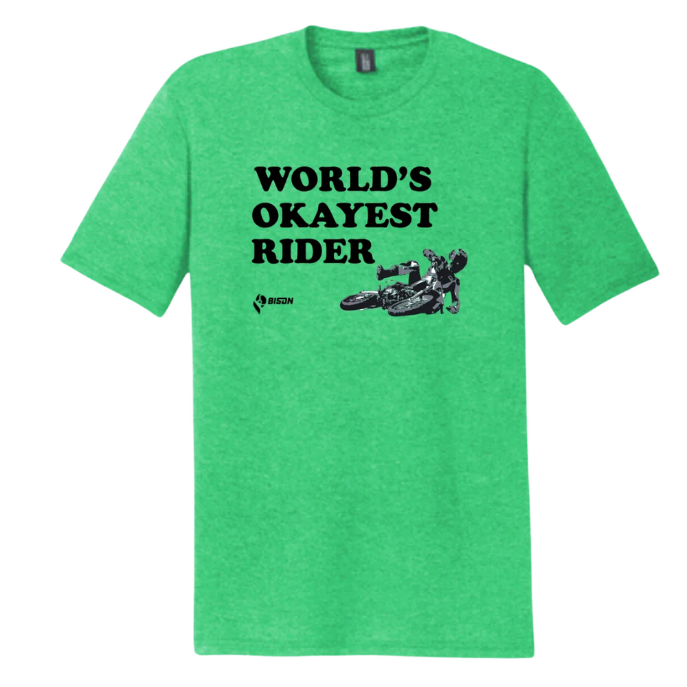 
                      
                        Bison World's Okayest Rider T-Shirt
                      
                    