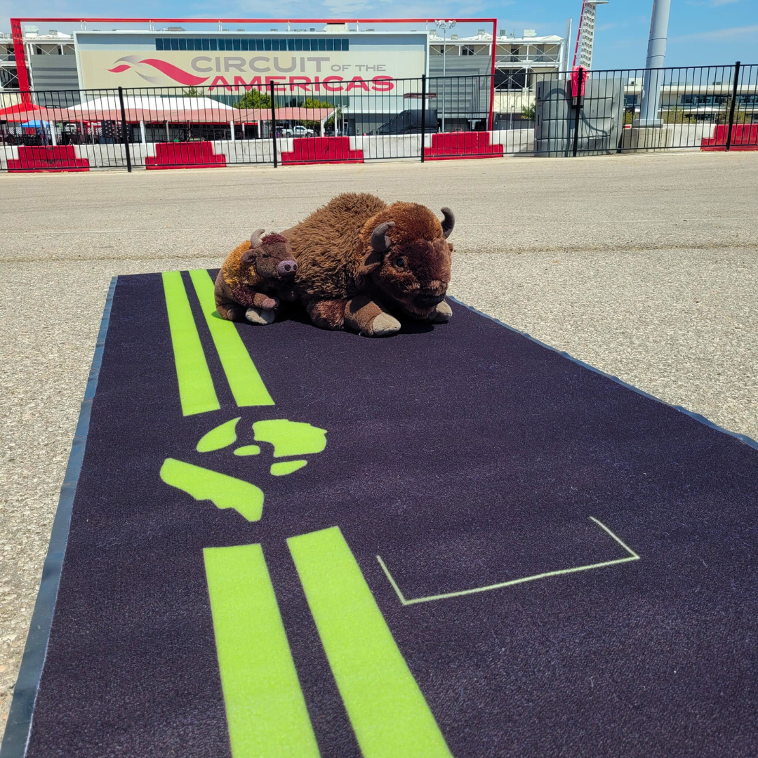 Bison Bright Future Motorcycle Pit Mat