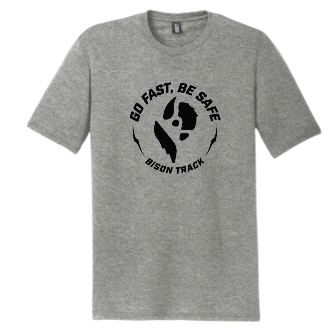 Bison Go Fast, Be Safe Circle Youth T-Shirt