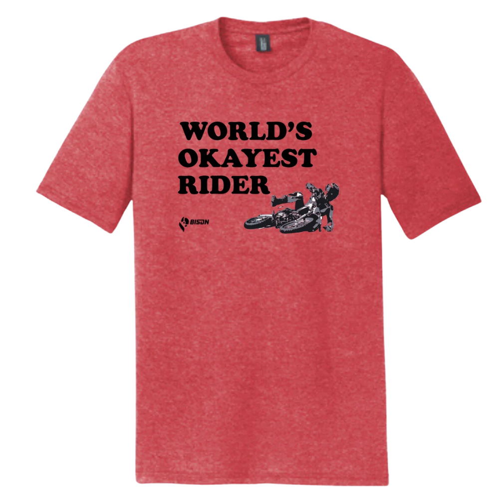 
                      
                        Bison World's Okayest Rider T-Shirt
                      
                    