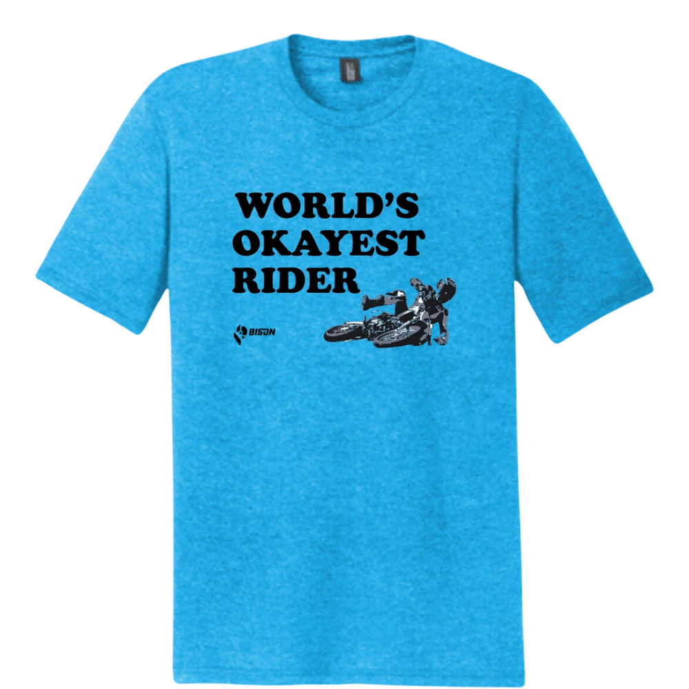 
                      
                        Bison World's Okayest Rider T-Shirt
                      
                    