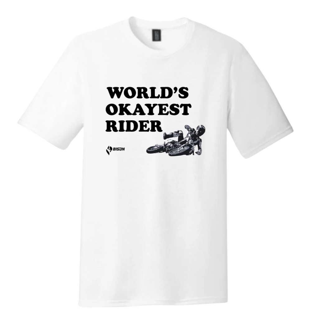 
                      
                        Bison World's Okayest Rider T-Shirt
                      
                    