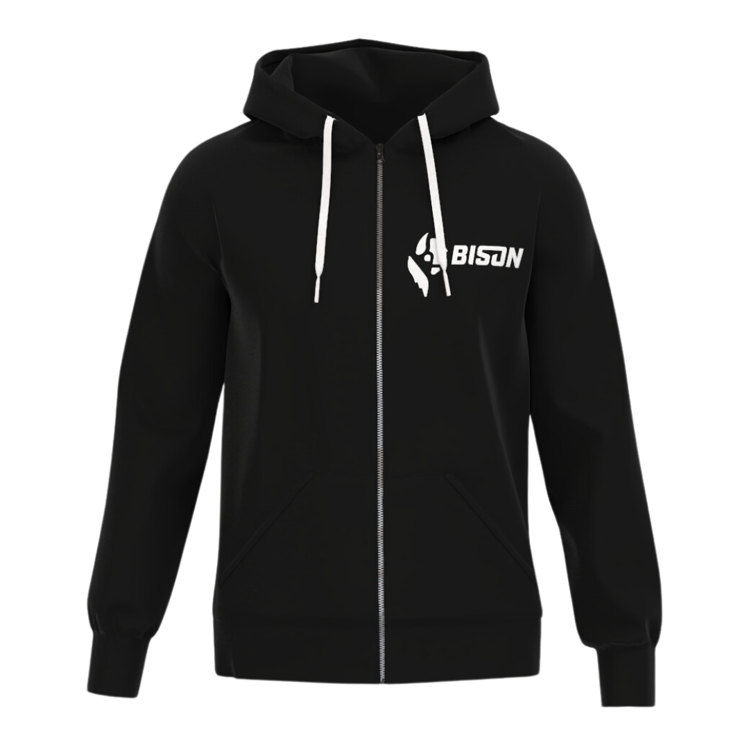 Bison Abstracked Full-Zip Hoodie