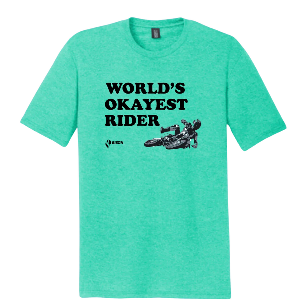 
                      
                        Bison World's Okayest Rider T-Shirt
                      
                    