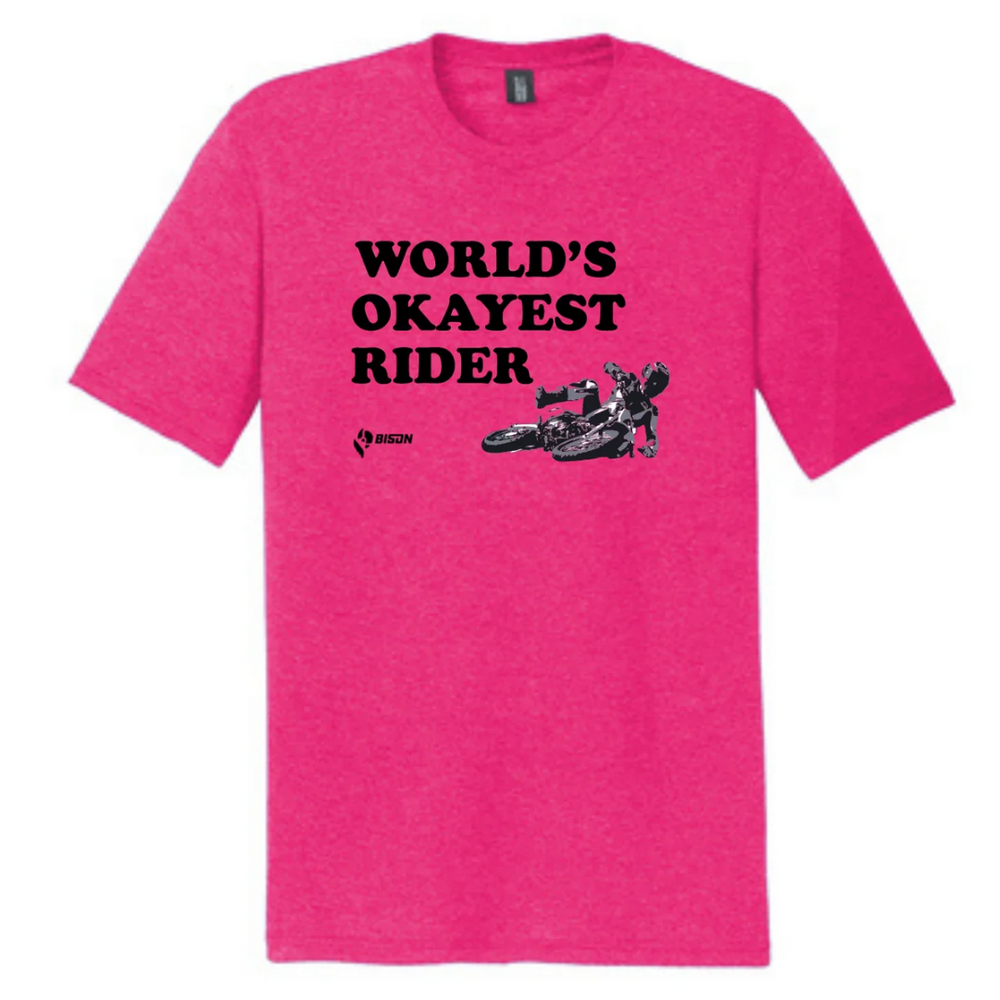 
                      
                        Bison World's Okayest Rider T-Shirt
                      
                    