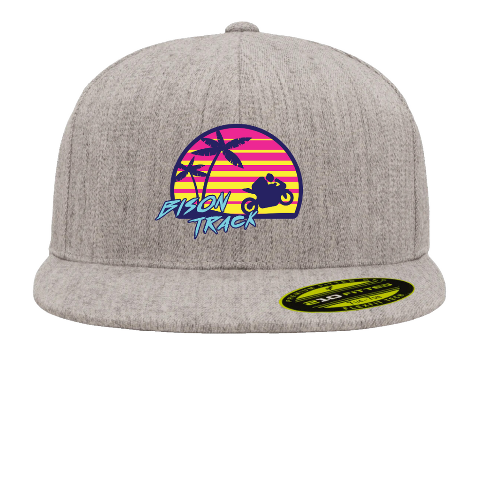 Bison Seabreeze Flat Bill, Fitted Hat