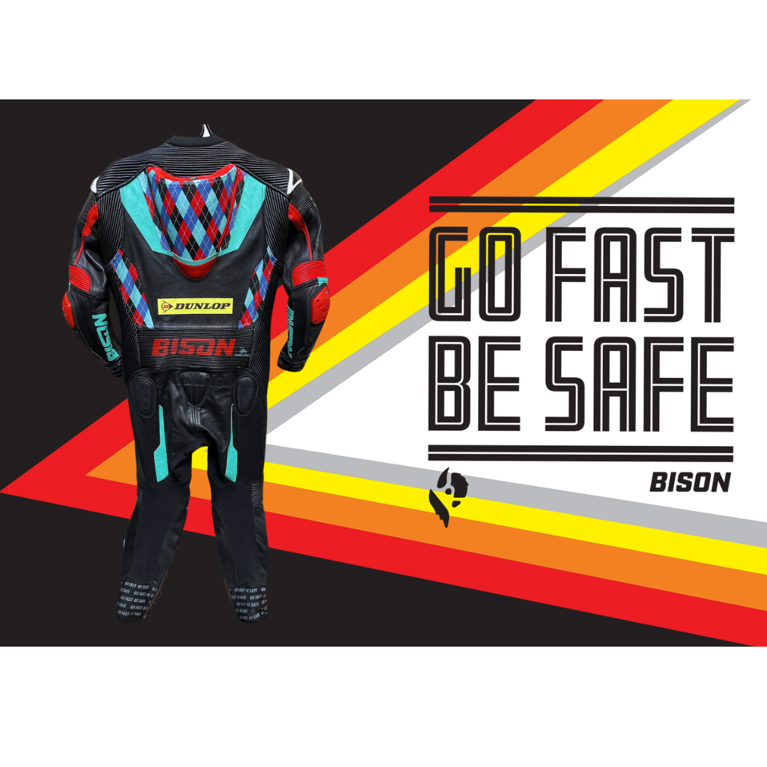 Bison Thor.2 One Piece Cowhide Motorcycle Racing Suit