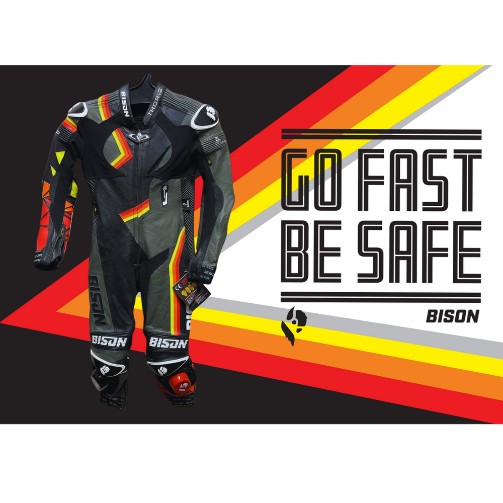 Bison Thor.2 One Piece Kangaroo Motorcycle Racing Suit