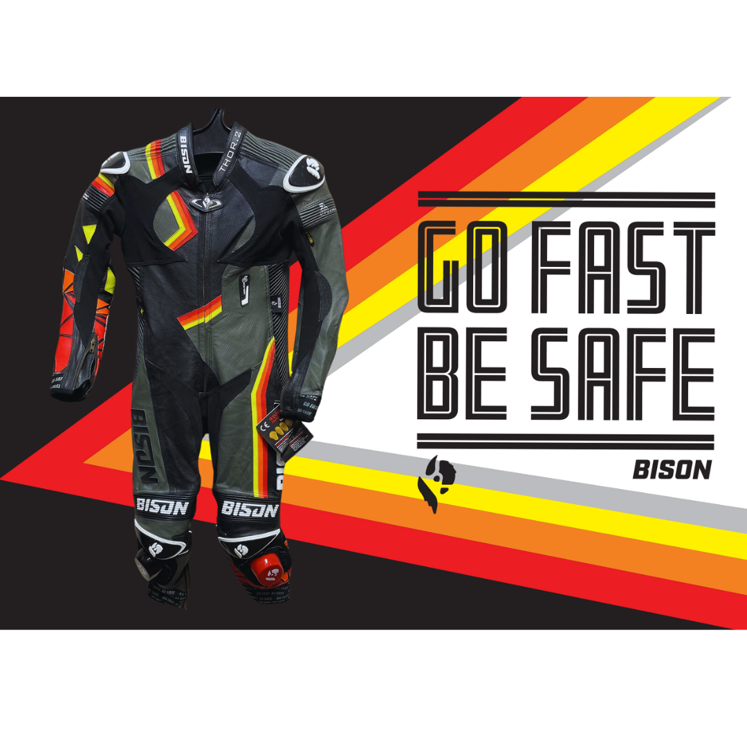 Bison Thor.2 One Piece Kangaroo Motorcycle Racing Suit