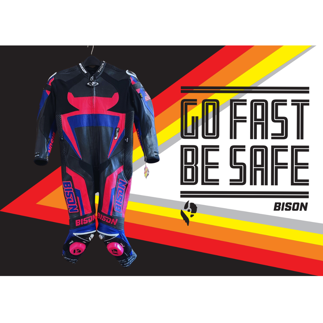 Bison Thor.2 One Piece Women's Cowhide Motorcycle Racing Suit