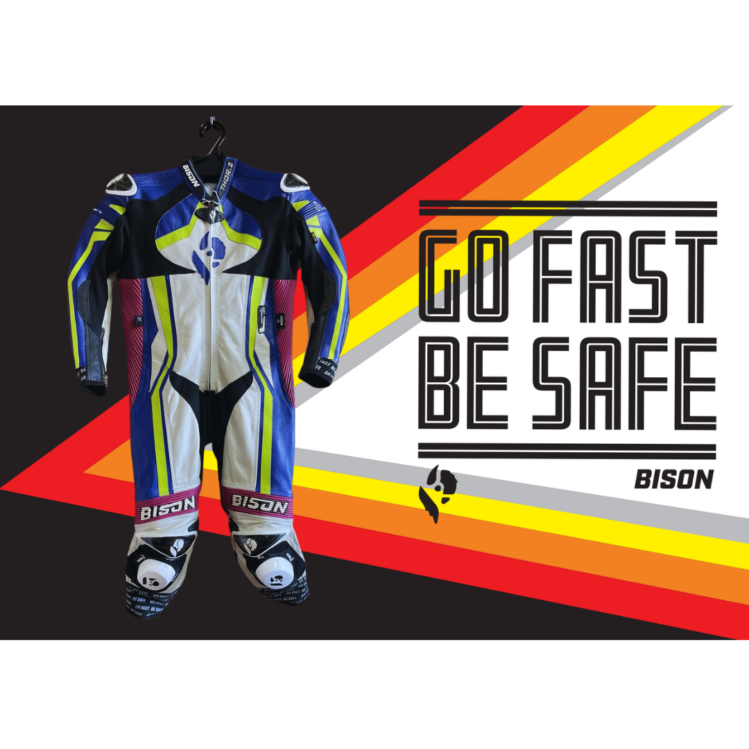 Bison Thor.2 One Piece Women's Cowhide Motorcycle Racing Suit