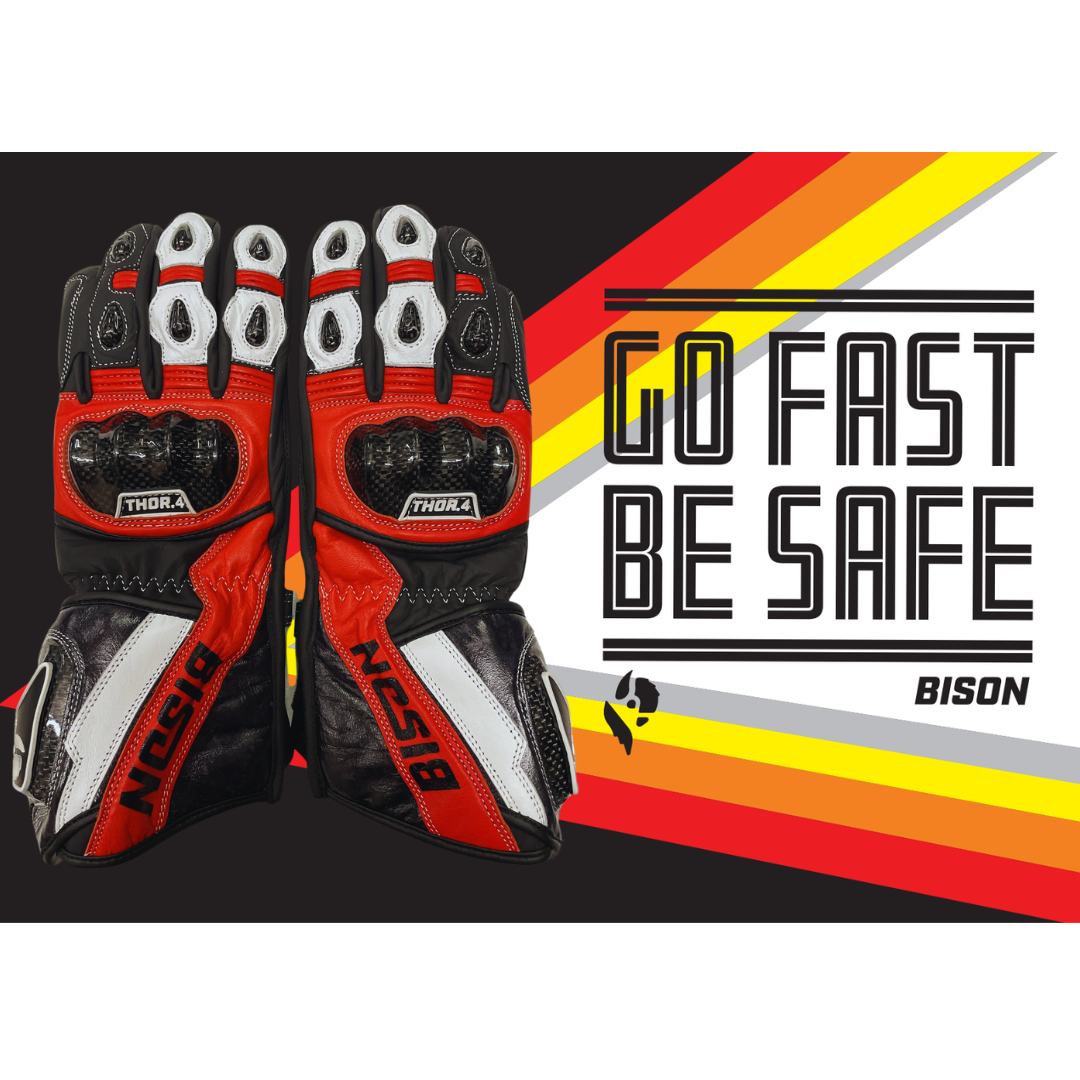Bison Thor.4 Motorcycle Racing Gloves