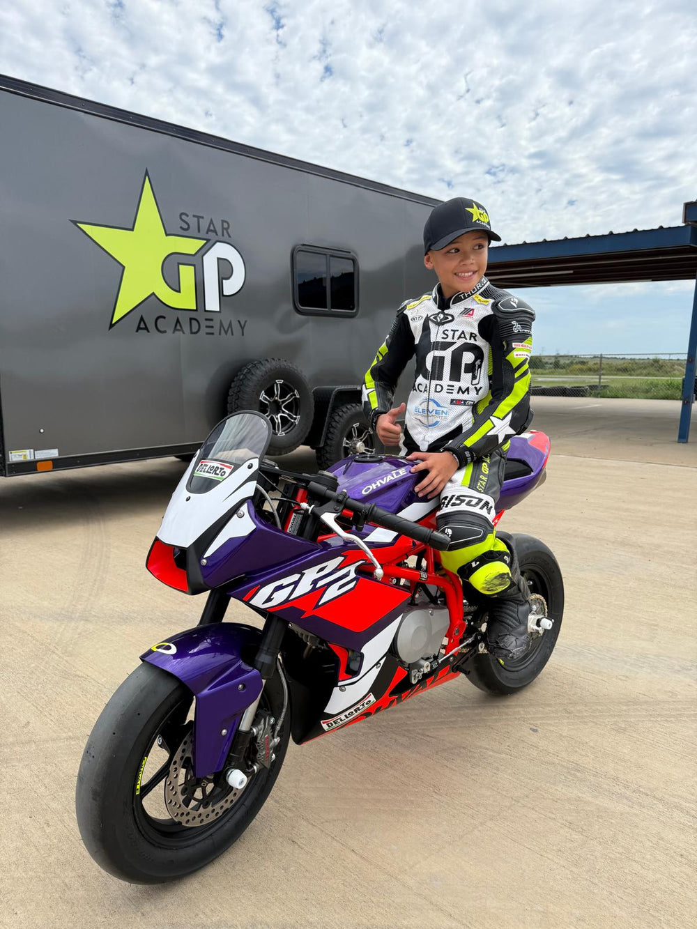 Bison Custom Youth AirHide Motorcycle Racing Suit