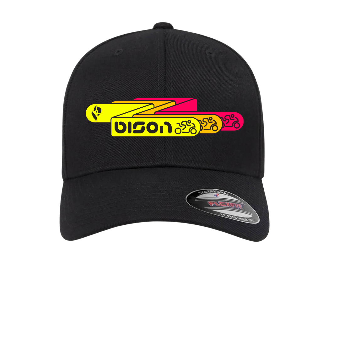 Bison The Grid Curved Bill Fitted Hat