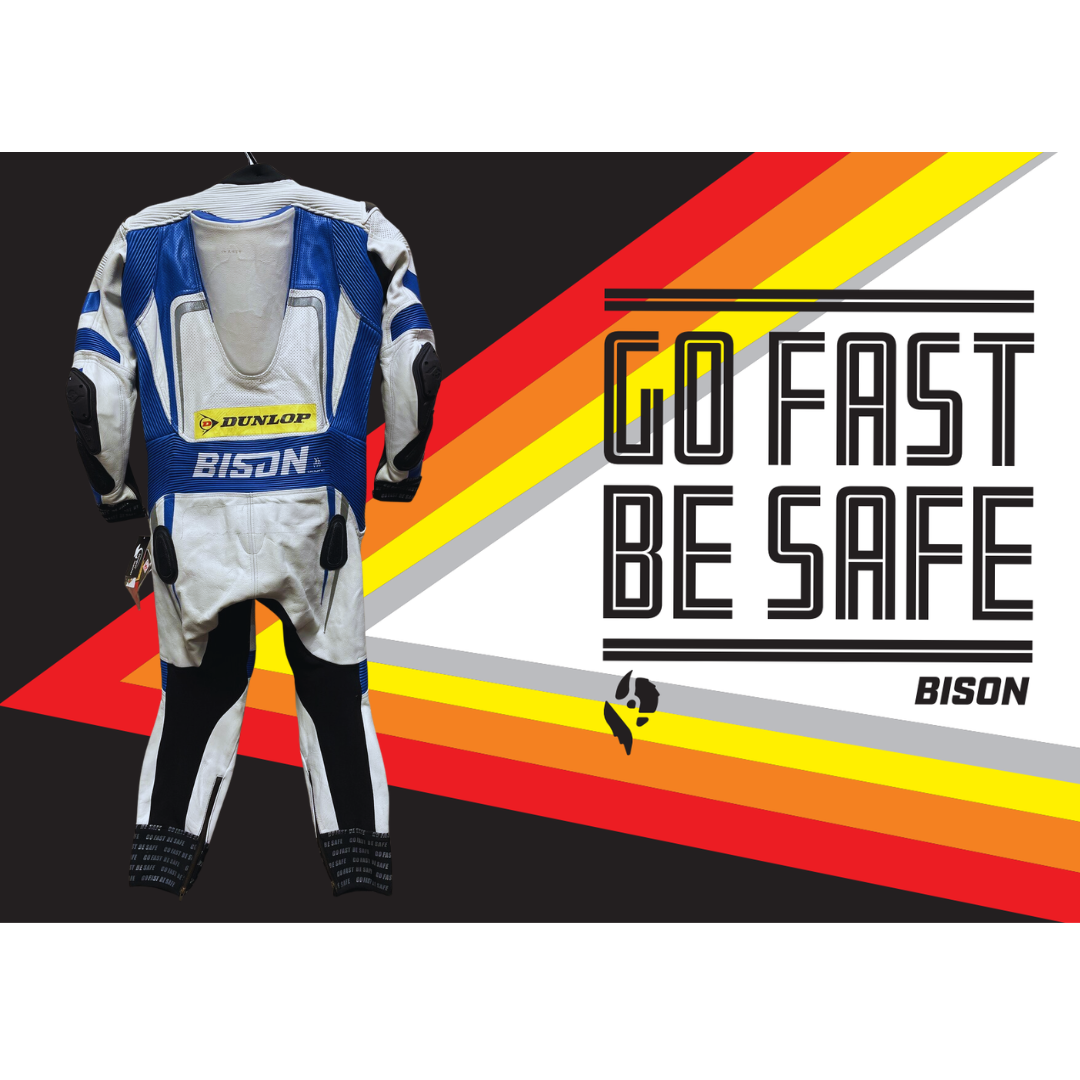 Bison Thor.2 One Piece Cowhide Motorcycle Racing Suit