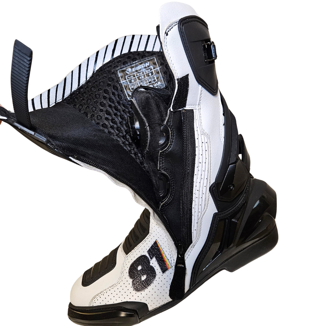 Bison Shoes Riding Bison Thor.1 Custom Motorcycle Racing Boots – Bison Track