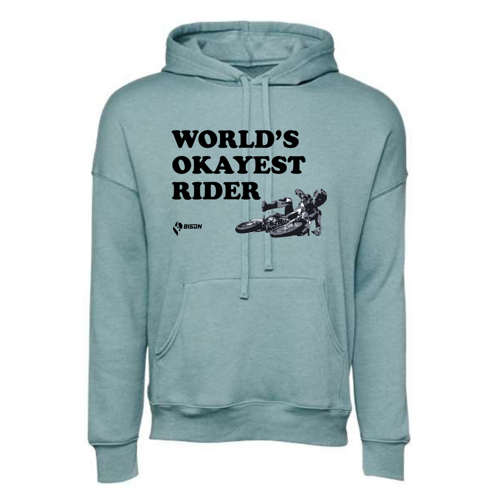 
                      
                        Bison World's Okayest Rider Pullover Hoodie
                      
                    