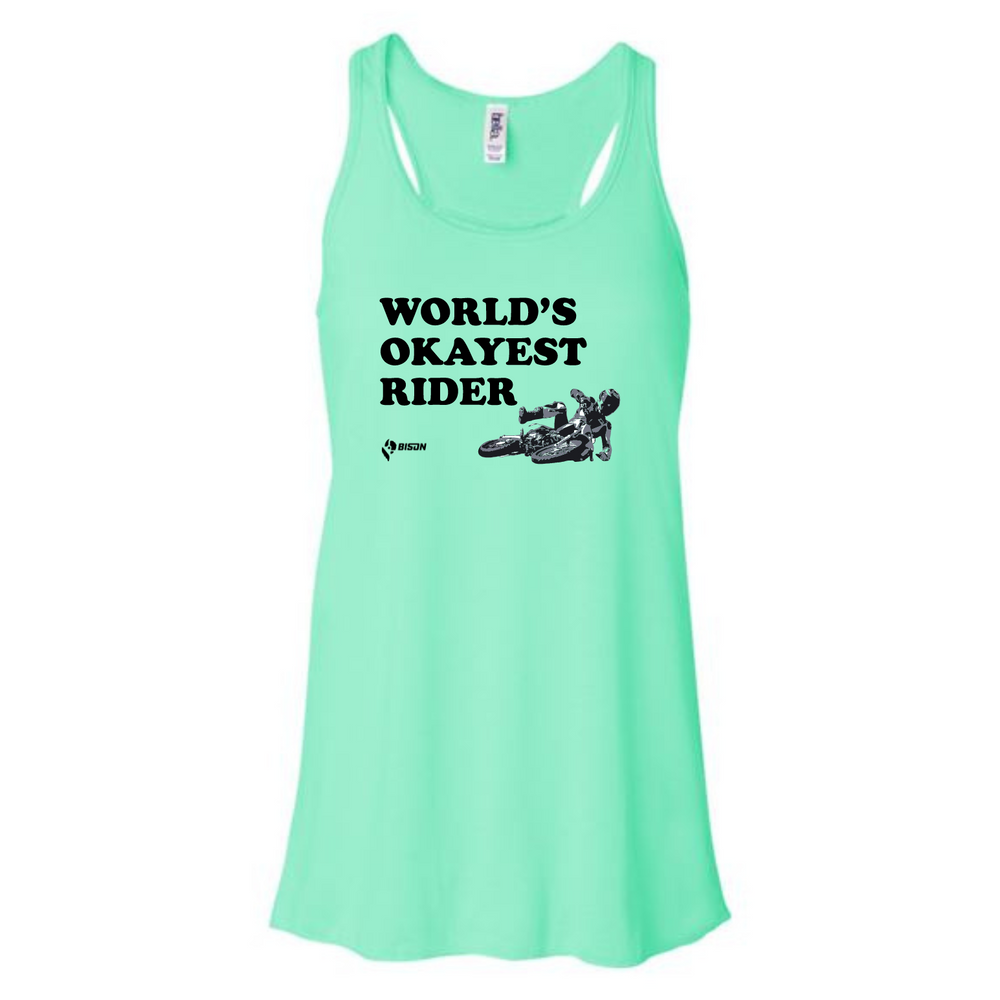 
                      
                        Bison World's Okayest Rider Women's Tank Top
                      
                    