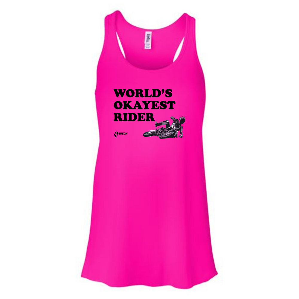 
                      
                        Bison World's Okayest Rider Women's Tank Top
                      
                    