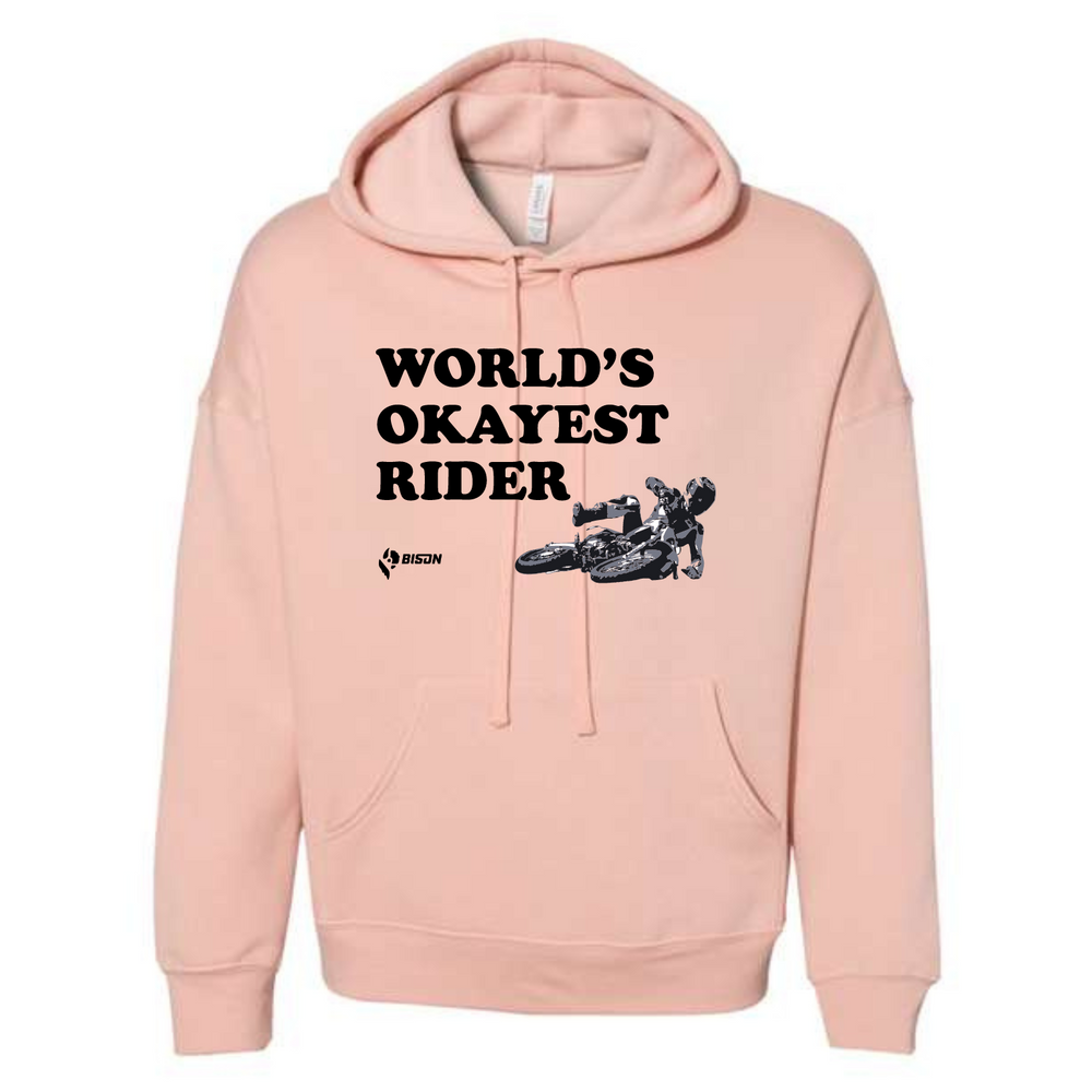 
                      
                        Bison World's Okayest Rider Pullover Hoodie
                      
                    