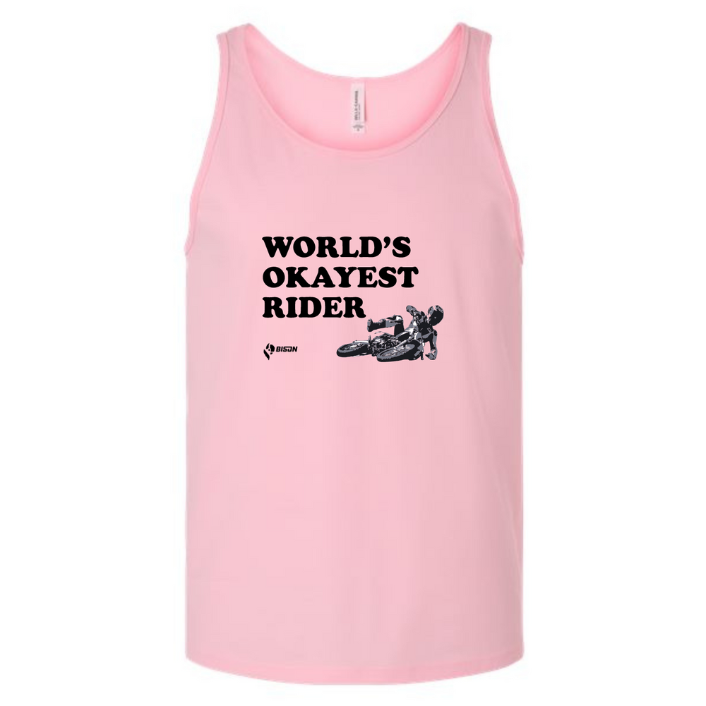 
                      
                        Bison World's Okayest Rider Men's Tank Top
                      
                    