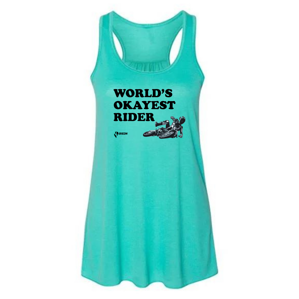 
                      
                        Bison World's Okayest Rider Women's Tank Top
                      
                    