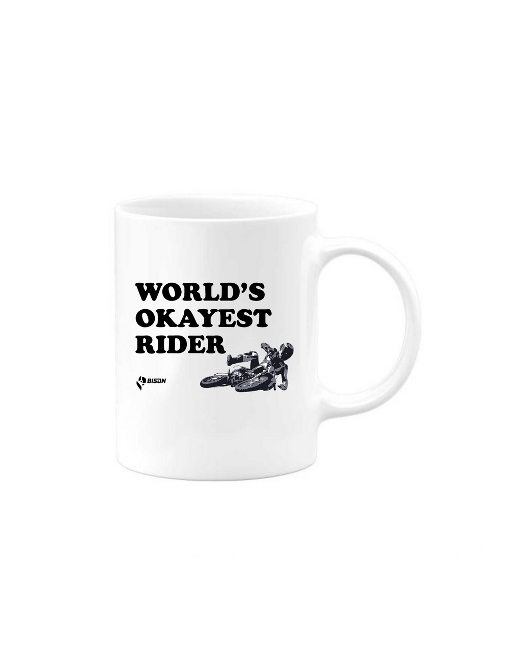 Bison World's Okayest Rider Mug