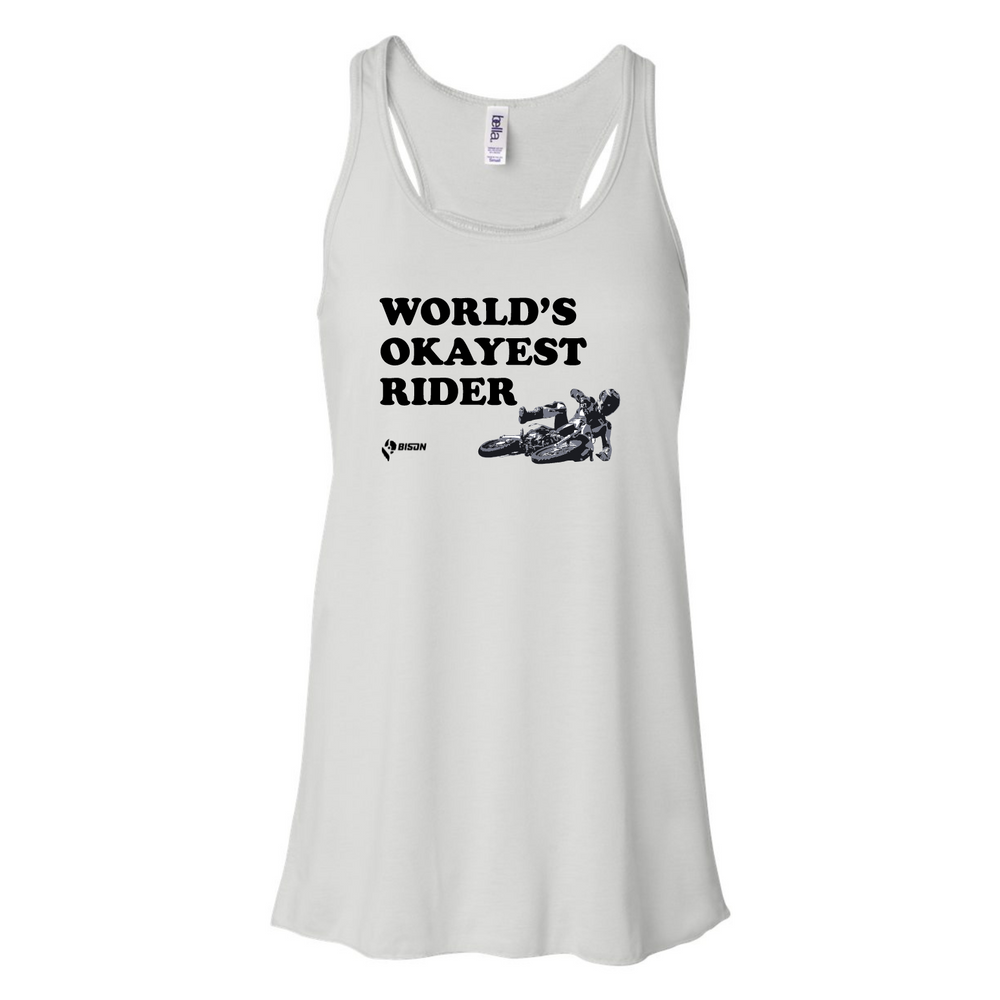 
                      
                        Bison World's Okayest Rider Women's Tank Top
                      
                    