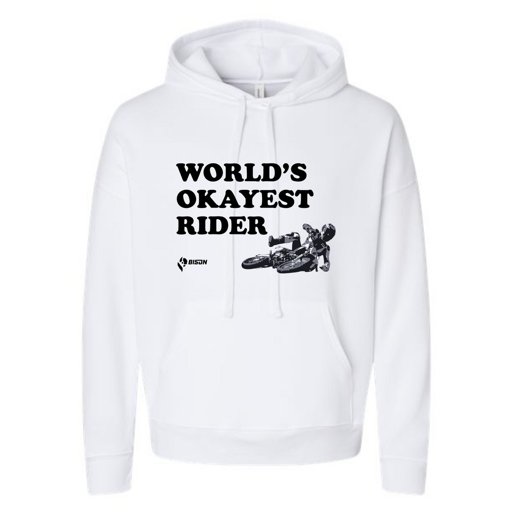 
                      
                        Bison World's Okayest Rider Pullover Hoodie
                      
                    