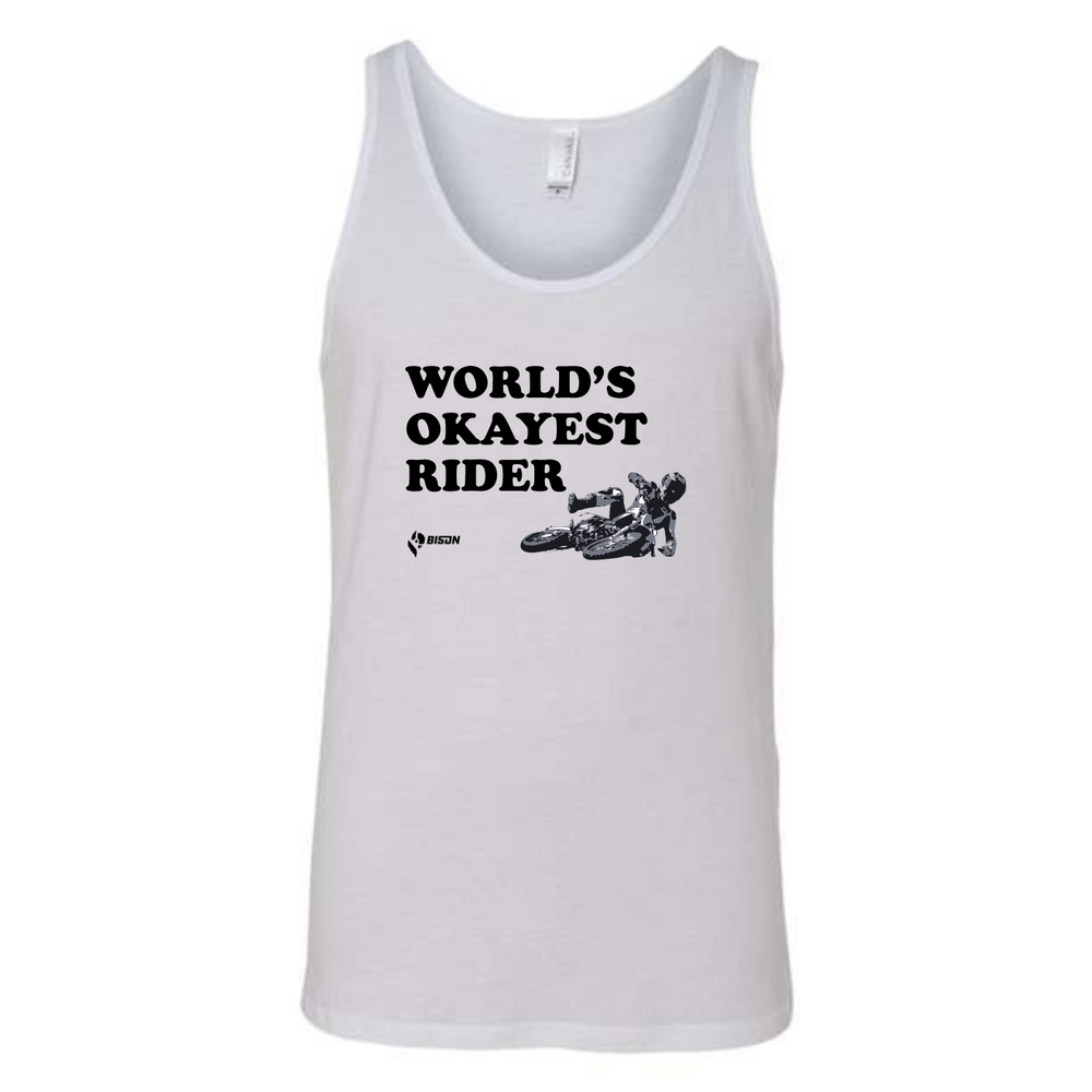 
                      
                        Bison World's Okayest Rider Men's Tank Top
                      
                    