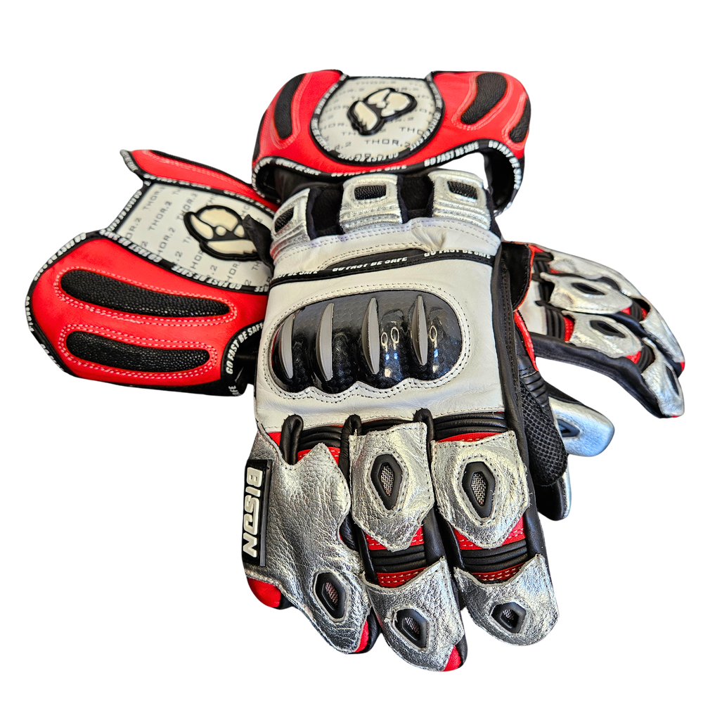 Bison Thor.2 Custom Motorcycle Racing Gloves