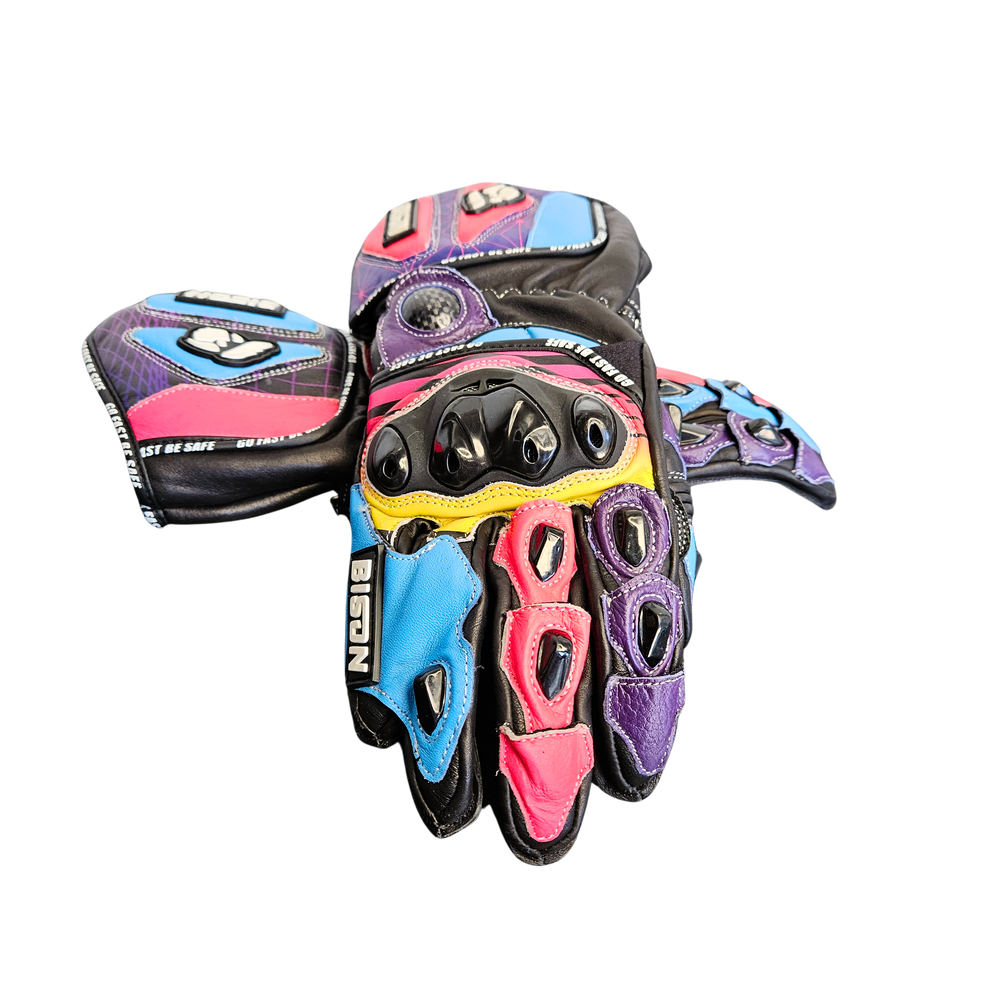 Bison Thor.3 Custom Motorcycle Racing Gloves