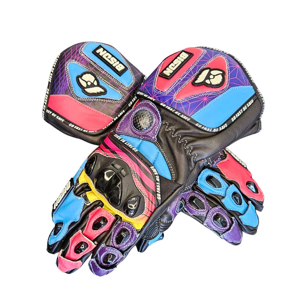 Bison Thor.3 Custom Motorcycle Racing Gloves