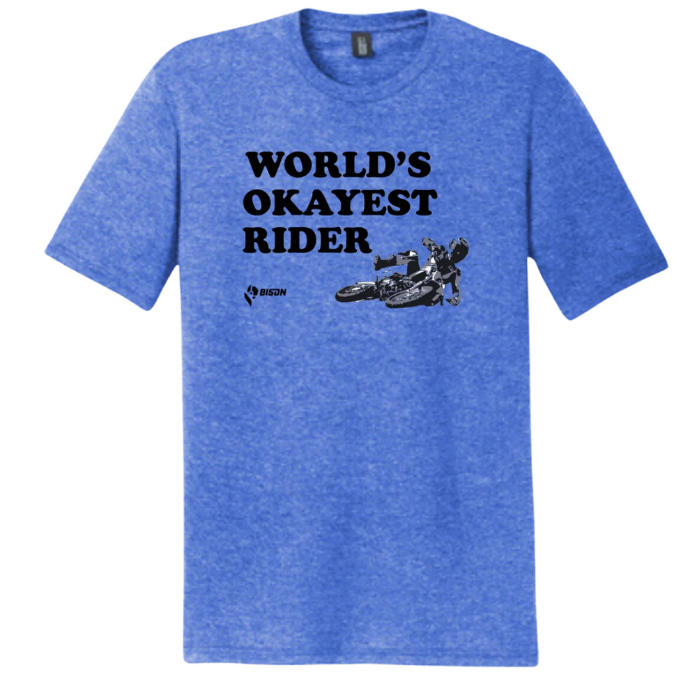 Bison World's Okayest Rider T-Shirt