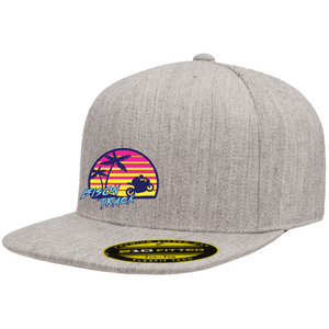 Bison Seabreeze Flat Bill, Fitted Hat