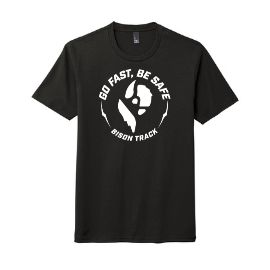 
                      
                        Bison Go Fast, Be Safe Circle Unisex T-Shirt
                      
                    