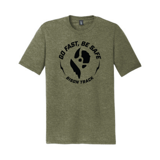 
                      
                        Bison Go Fast, Be Safe Circle Unisex T-Shirt
                      
                    