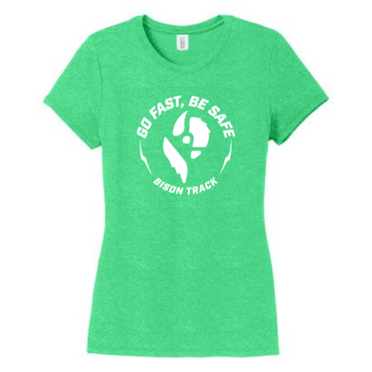 Bison Go Fast, Be Safe Circle Women's T-Shirt