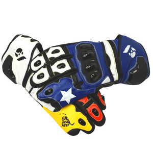 Open image in slideshow, Bison Thor.1 Custom Motorcycle Racing Gloves
