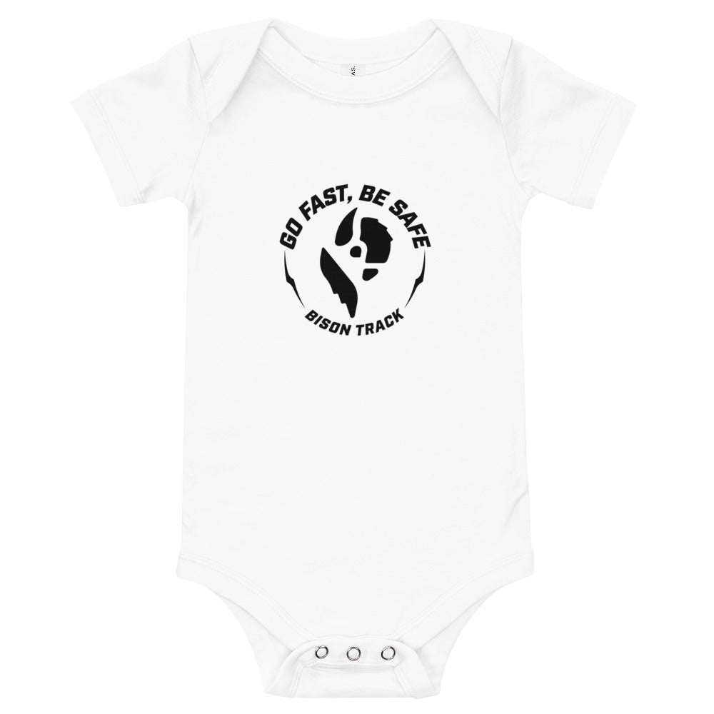 Bison Go Fast, Be Safe Baby Onesie