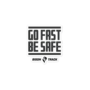 Open image in slideshow, Bison Go Fast, Be Safe Stripes Stickers
