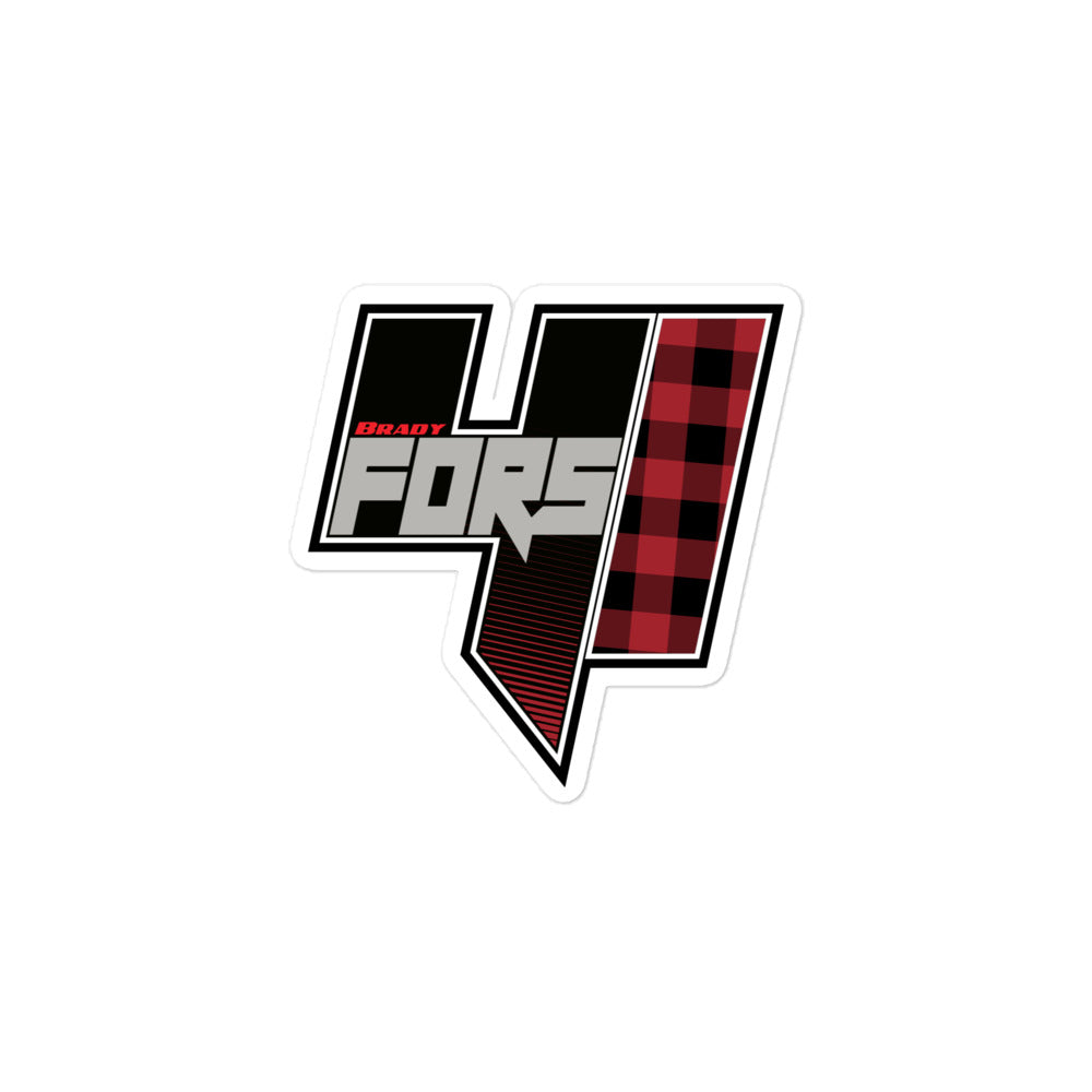 Brady Fors Plaid Stickers