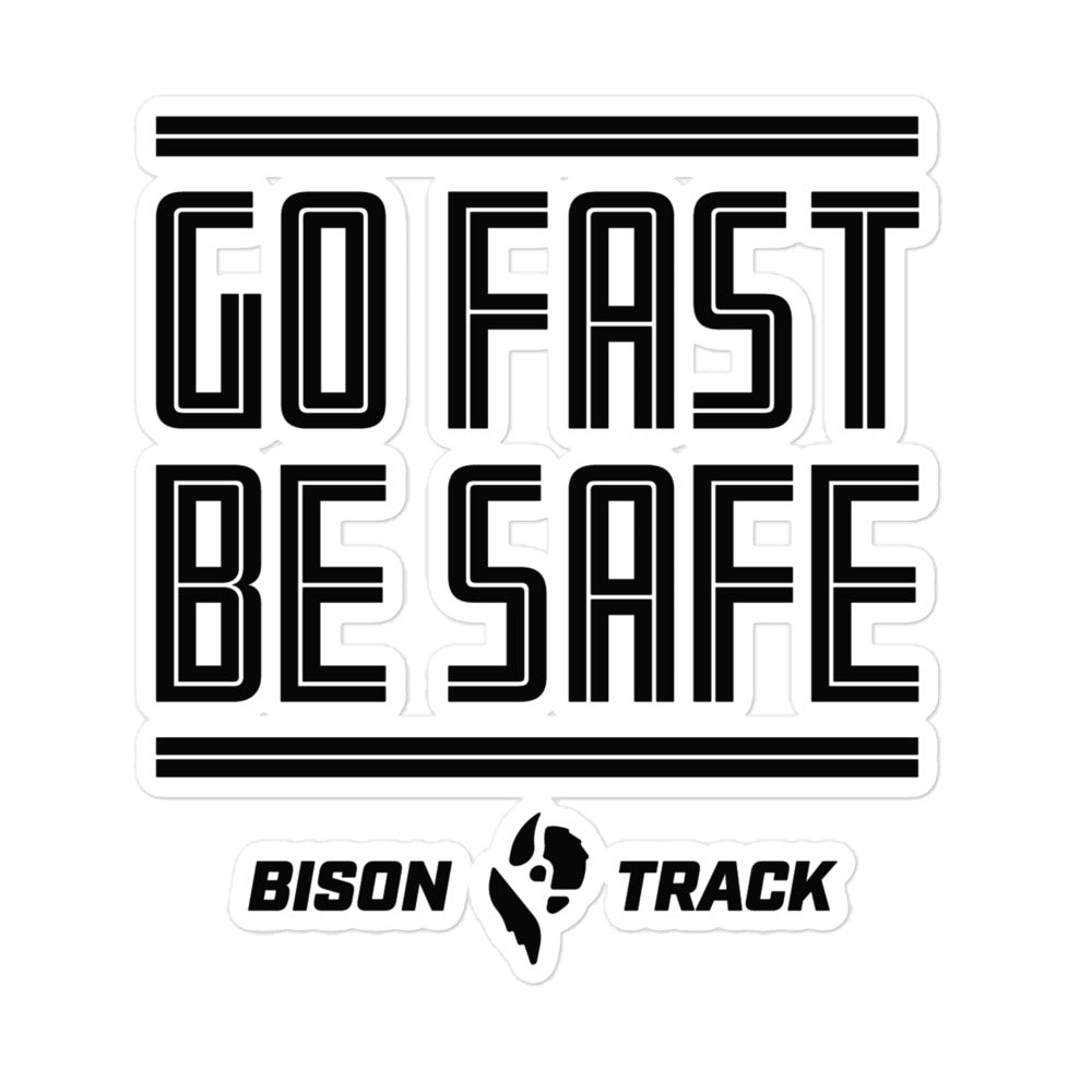 
                      
                        Bison Go Fast, Be Safe Stripes Stickers
                      
                    