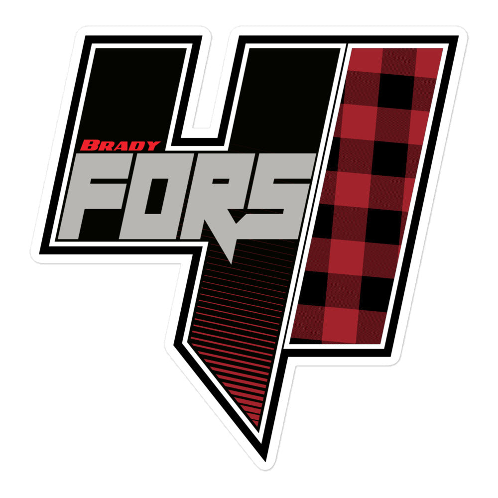 Brady Fors Plaid Stickers