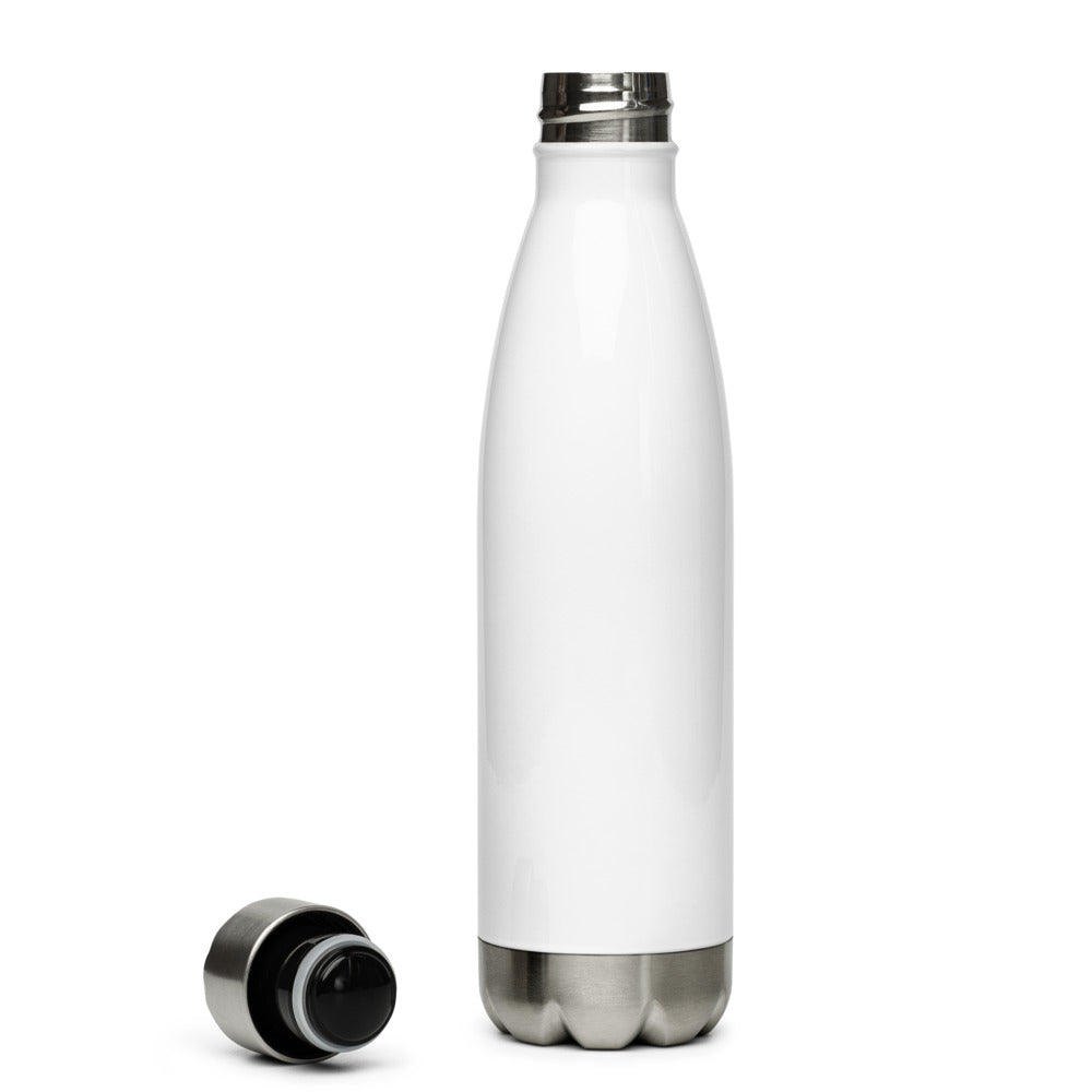 Bison Go Fast, Be Safe Circle Stainless Steel Water Bottle