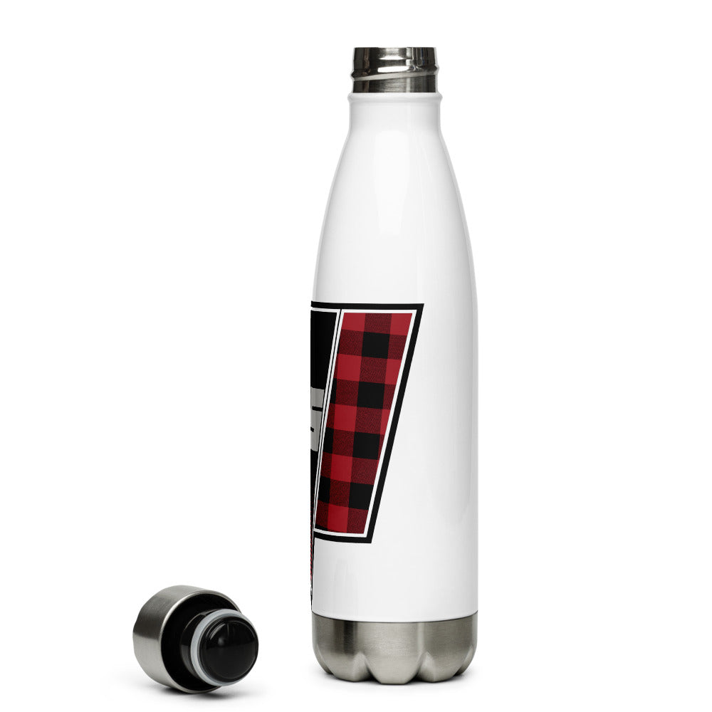 Brady Fors Plaid Stainless Steel Water Bottle